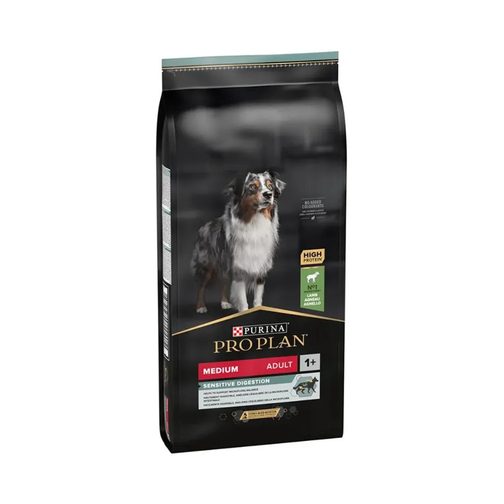 PURINA PRO PLAN Sensitive Digestion Medium Adult 1+ à l'agneau pour chien - Sac de 3 kg