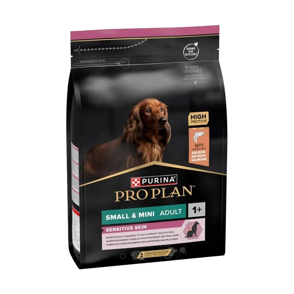 PURINA PRO PLAN Sensitive Skin Small & Mini <1 au saumon pour chien - Sac de 3 kg