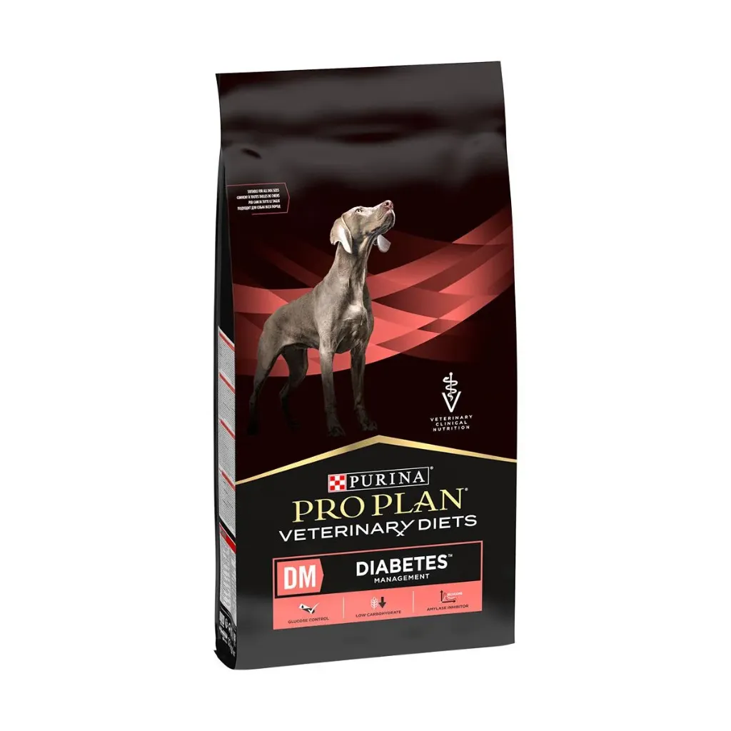[15223] PURINA PRO PLAN VETERINARY DIETS DM Diabetes Management pour chien - Sac de 12 kg