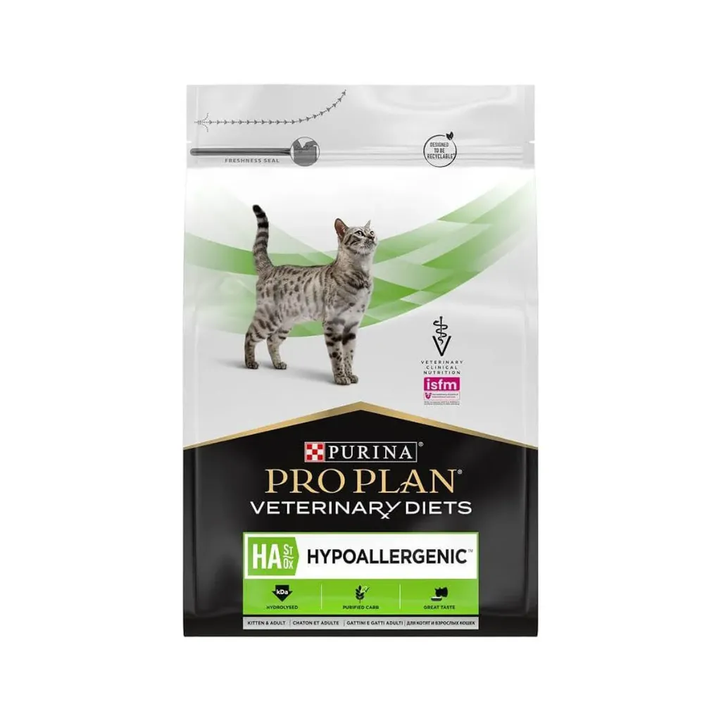 PURINA PRO PLAN VETERINARY DIETS HA St/Ox Hypoallergenic Kitten & Adult pour chat - Sac de 1,3 kg