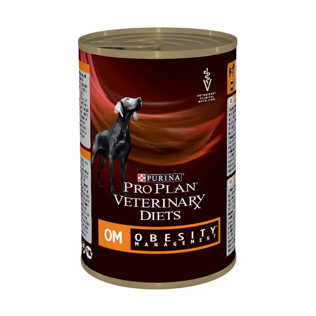 PURINA PRO PLAN VETERINARY DIETS OM Obesity Management pour chien - 12 boites de 400 g