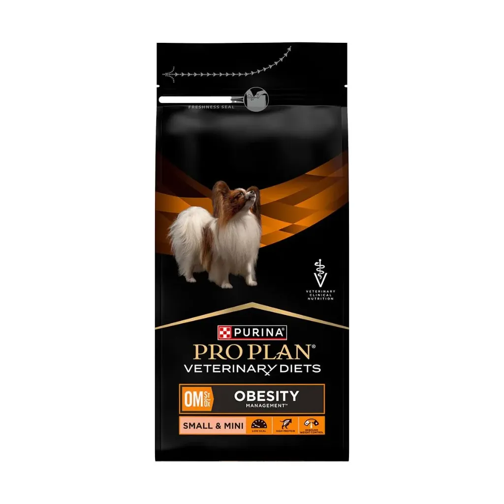 PURINA PRO PLAN VETERINARY DIETS OM St/Ox Obesity Management Small & Mini pour chien - Sac de 1.3 kg