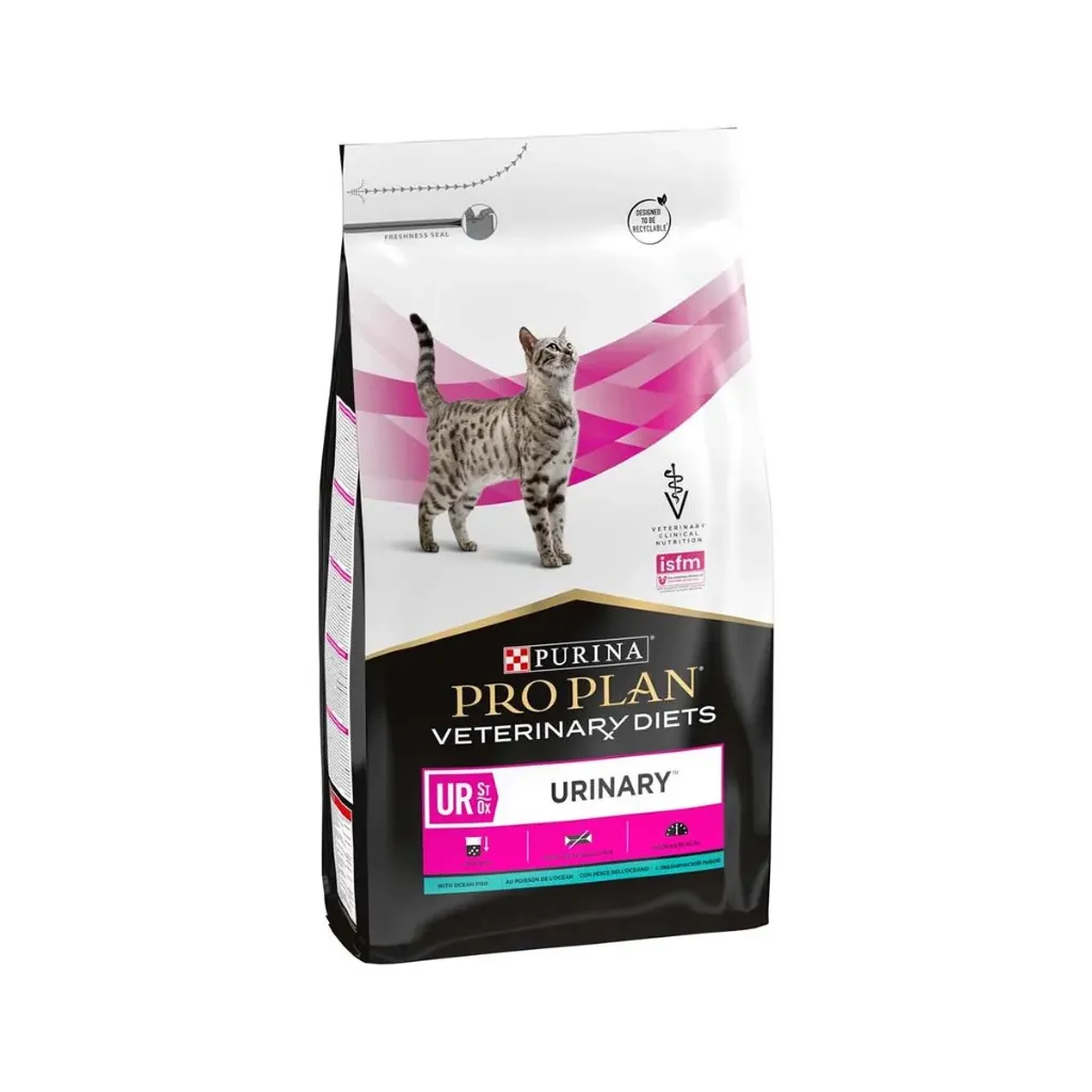 PURINA PRO PLAN VETERINARY DIETS UR St/Ox Urinary au poisson pour chat - Sac de 5 kg