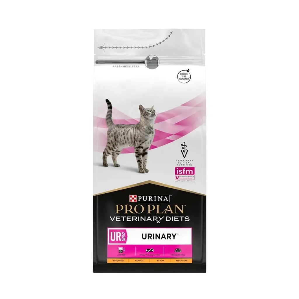 PURINA PRO PLAN VETERINARY DIETS UR St/Ox Urinary au poulet pour chat - Sac de 1,5 kg