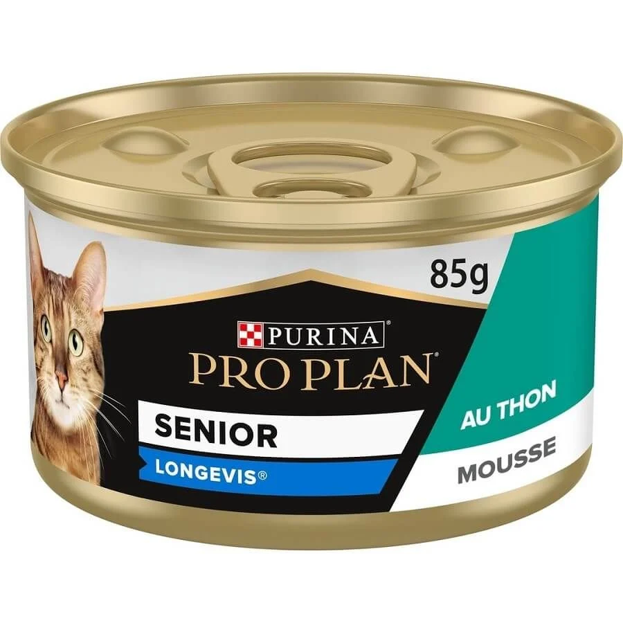 [16262] PURINA PROPLAN Longevis Senior 7+ au thon pour chat - 24 boîtes de 85 g