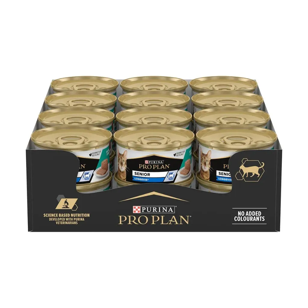 [16262] PURINA PROPLAN Longevis Senior 7+ au thon pour chat - 24 boîtes de 85 g