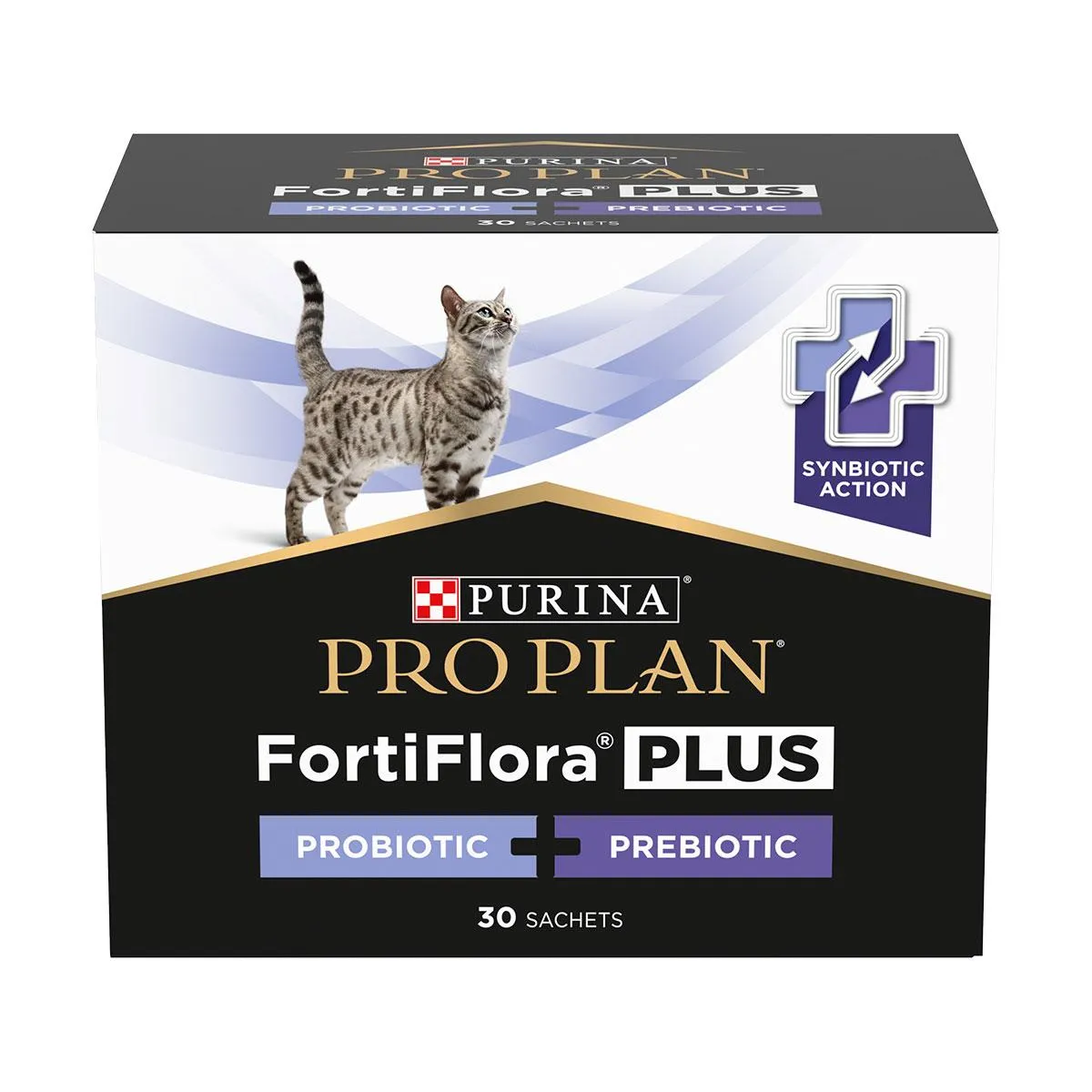 Purina Pro Plan FortiFlora PLUS Probiotique pour chat - Boîte de 30 sachets de 1.5g