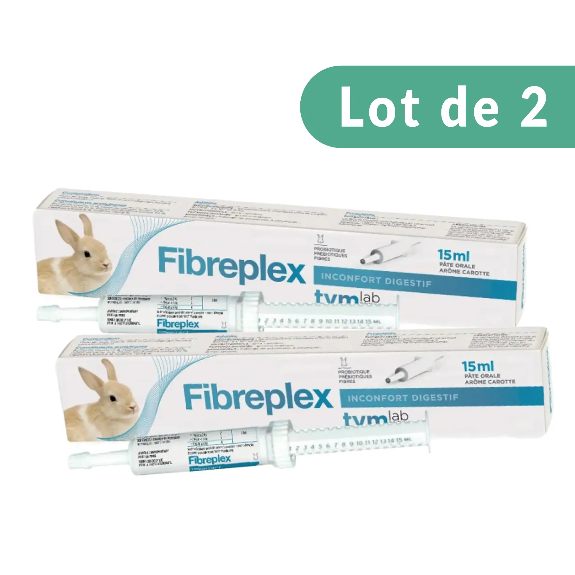 TVM Fibreplex lapin - Lot de 2x15ml